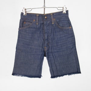 Vintage Levi's Shorts 70s Denim Cutoff Blue Jean Shorts Youth Size Medium image 2