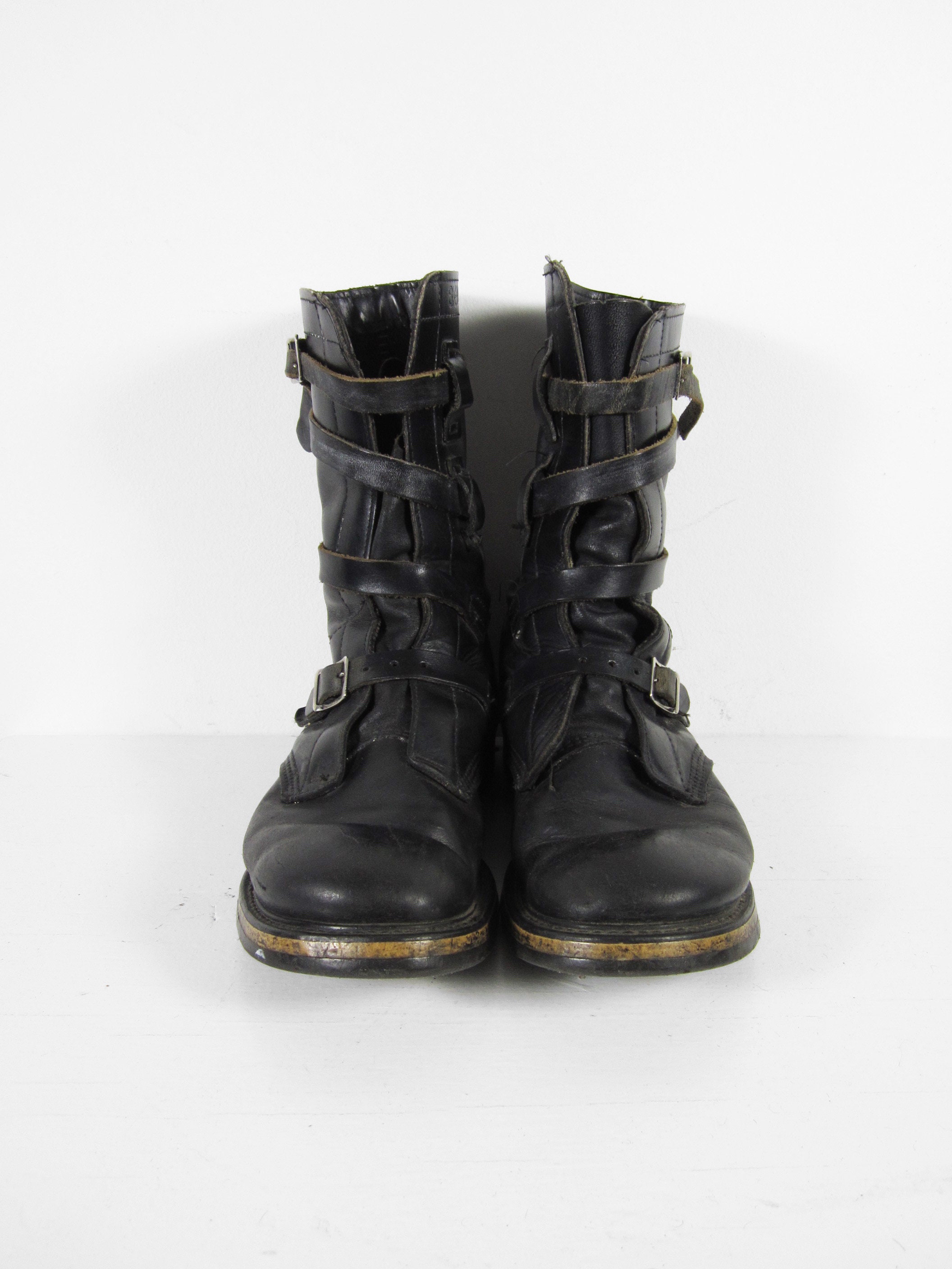 Rubber Prospect complement Vintage Tanker Combat Boots Black Buckle Leather Strap US Army - Etsy Israel Rubber Prospect complement Vintage Tanker Combat Boots Black Buckle Leather Strap US Army - Etsy Israel