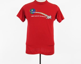 Vintage 80s Boy Scout T-shirt 1989 Jamboree Tee - Small / Medium