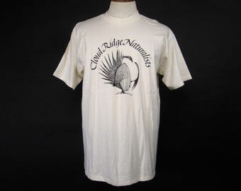 90s Cloud Ridge Naturalists T-shirt Made in USA - Size Large