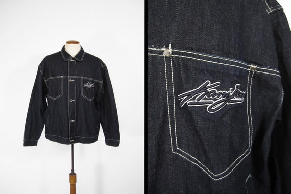 Vintage Karl Kani Denim Jacket Signature 90s Hip … - image 1