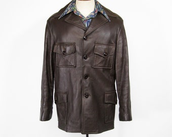 ジャケット・アウター 50s~ BANTAMAC Gabardine Jacket vintage VINTAGE) 1950'S BANTAMAC NUBUCK LEATHER PANELED GABARDINE