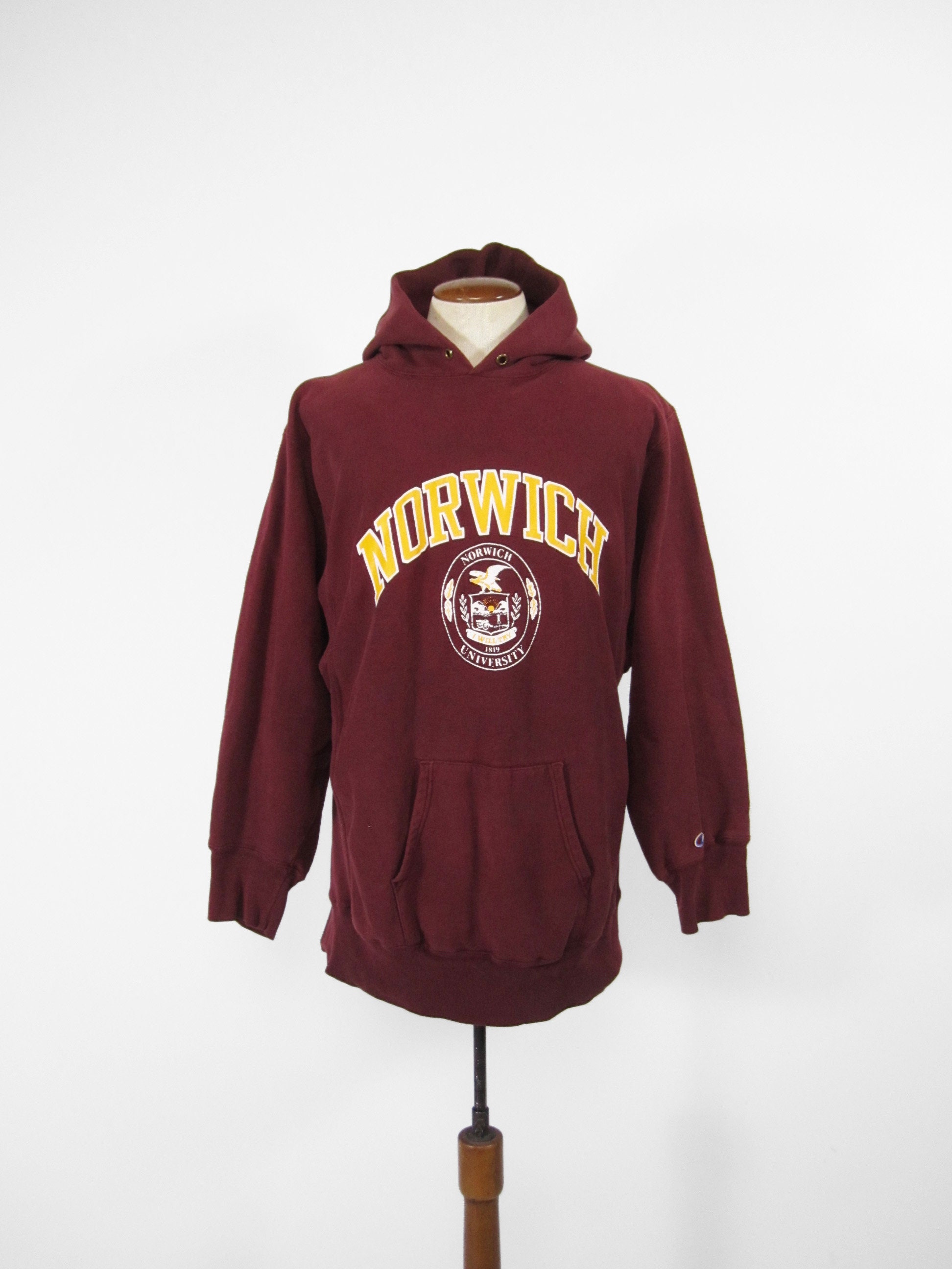 Vintage Norwich University Hoodie 80s Champion Reverse Weave Sweatshirt  Made in USA - XXL - Etsy UK