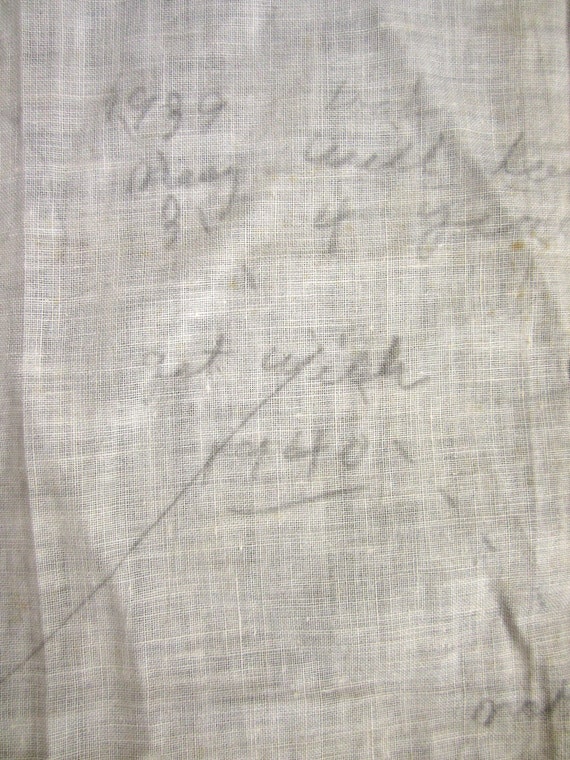 Vintage 30s 40s Art Handkerchief Signed Drawing Ha