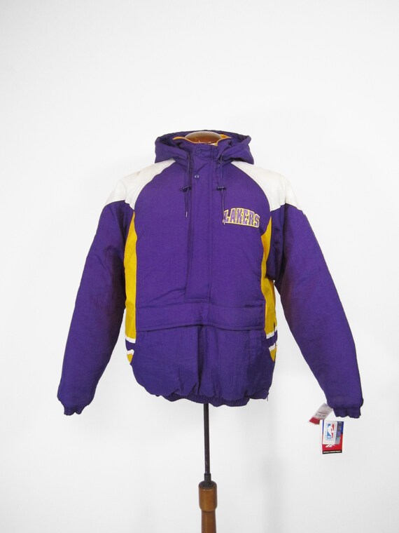 Vintage LA Lakers Puffer Jacket 90s Deadstock Coa… - image 2