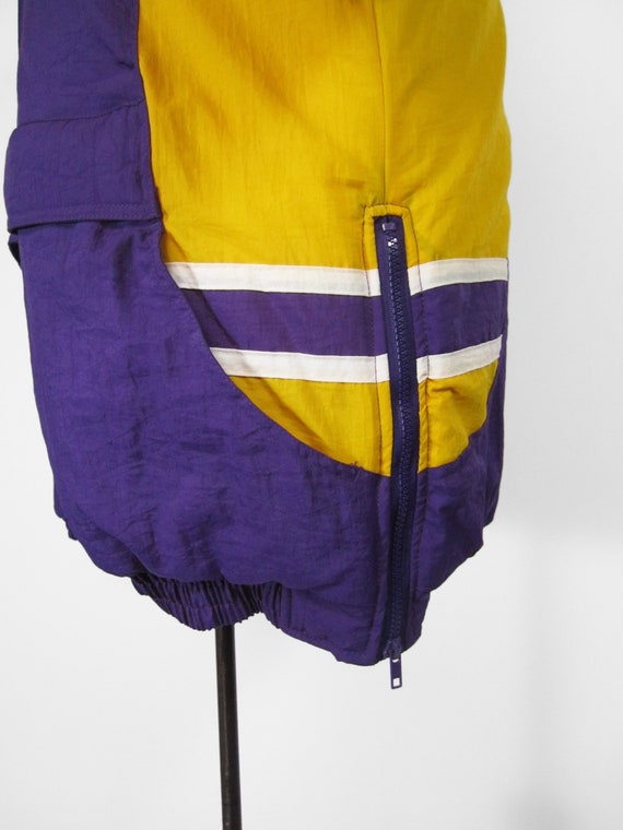 Vintage LA Lakers Puffer Jacket 90s Deadstock Coa… - image 8