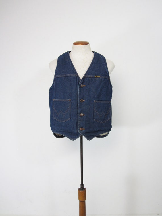 Vintage Wrangler Denim Vest Sherpa Lined Distressed Work Vest - Etsy Ireland Vintage Wrangler Denim Vest Sherpa Lined Distressed Work Vest - Etsy Ireland