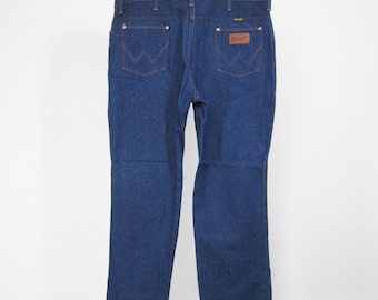 Jeans Wrangler Vintage Lavagem Escura Denim Fabricado nos EUA - 39 x 30