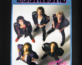 Vintage Scorpions 1988 Poster Savage Amusement Polygram Records
