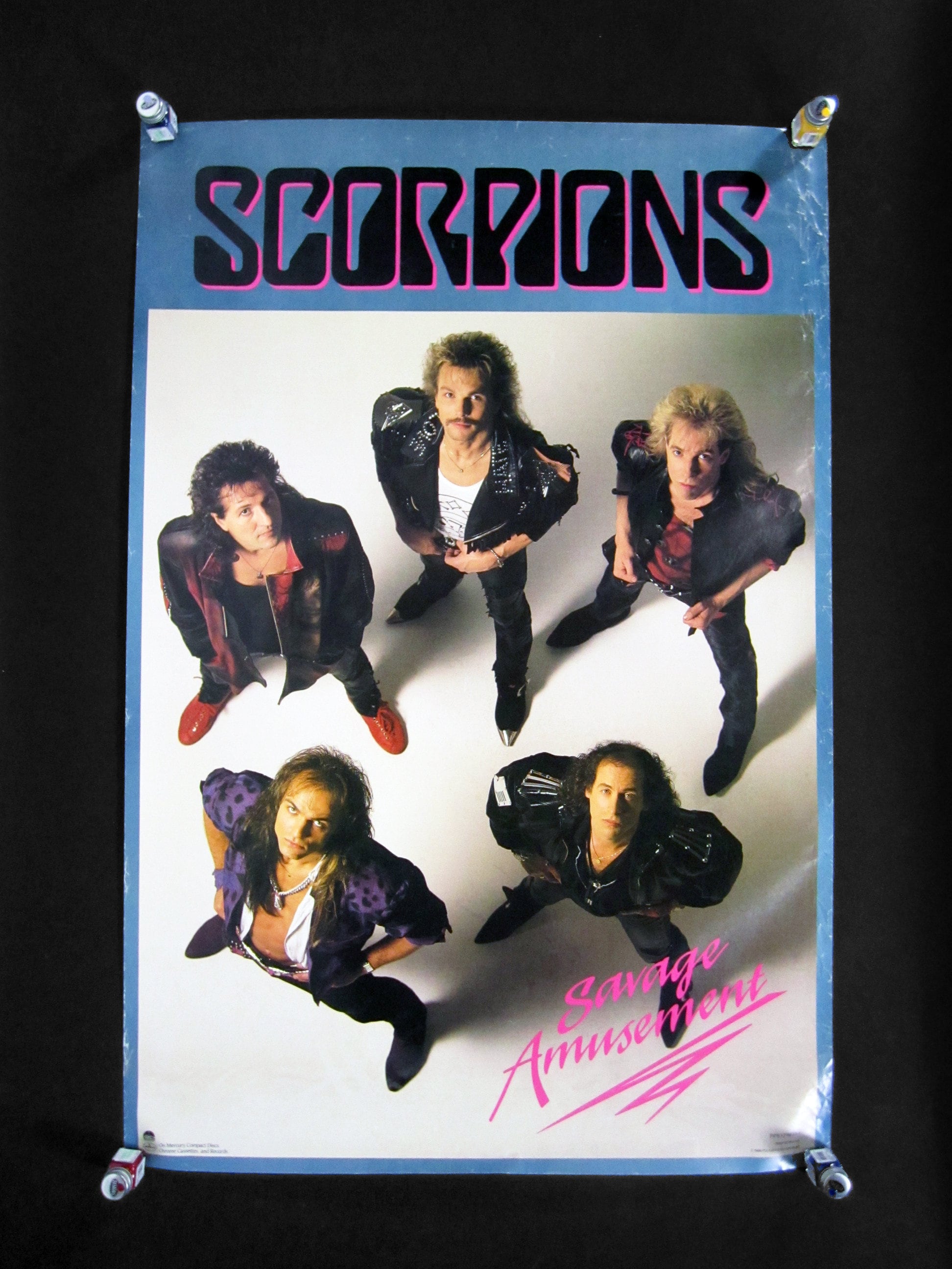 Vintage Scorpions 1988 Poster Savage Amusement Polygram