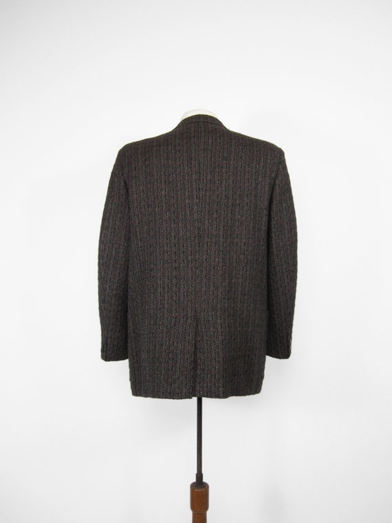 Vintage 50s Atomic Fleck Sport Coat Black Slub Tweed … - Gem