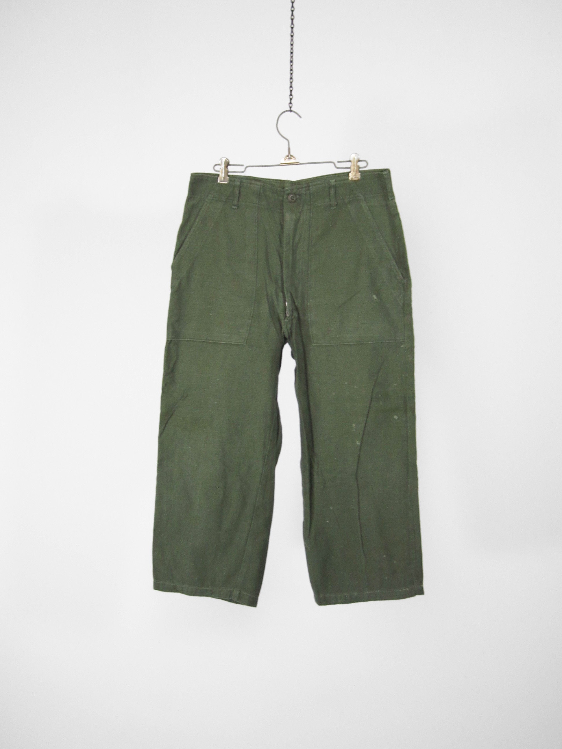 パンツ 60s~70s US ARMY Baker Pants W31 USARMY] Military Fatigue Pants Baker Pants [1970s-] Vintage