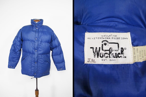 Vintage 80s Goose Down Puffer Coat Woolrich Nylon - Medium Vintage 80s Goose Down Puffer Coat Woolrich Nylon - Medium