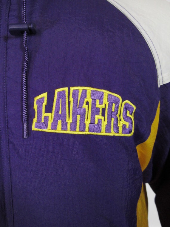 Vintage LA Lakers Puffer Jacket 90s Deadstock Coa… - image 3