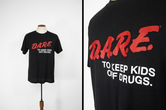 Vintage DARE T-shirt Black Deadstock 