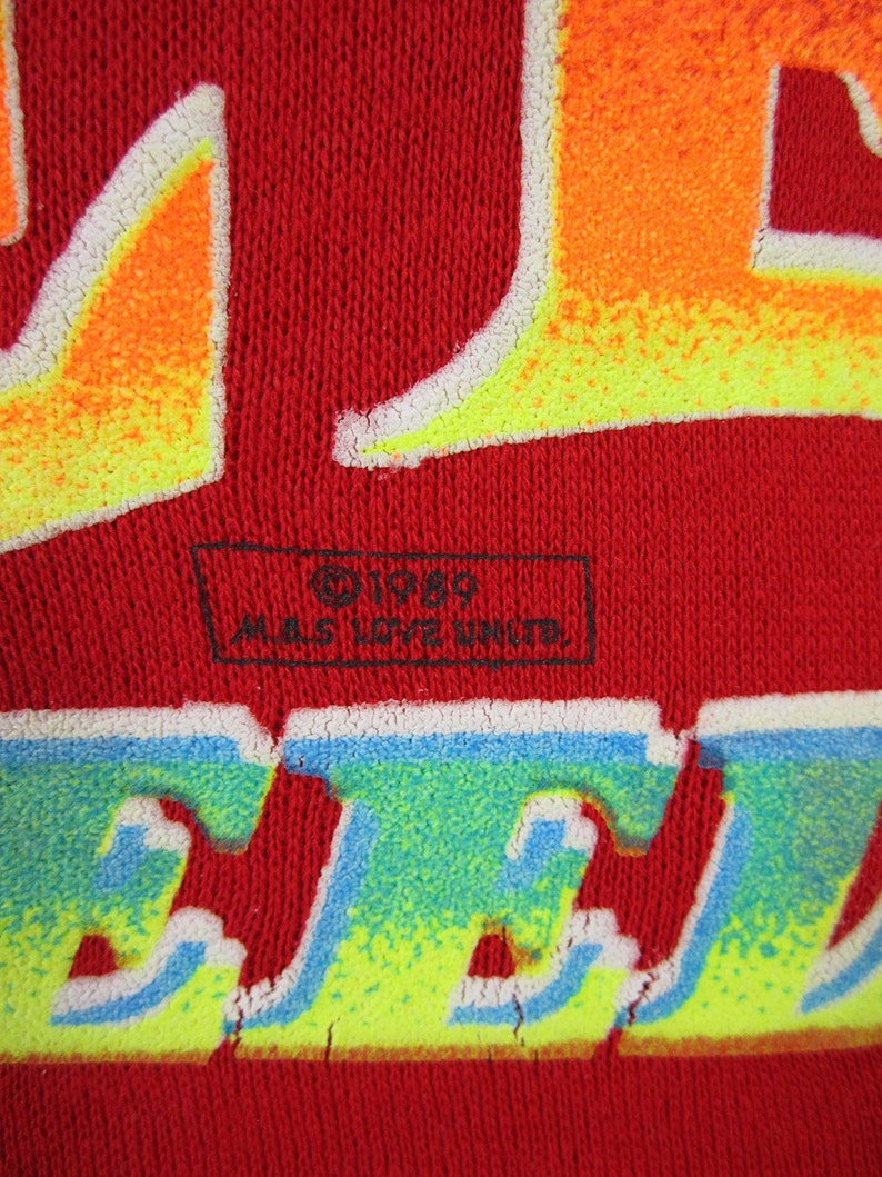 Vintage Biker Bald Eagle Sweatshirt Red Pullover Free Breed Made in USA Small