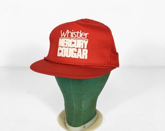 Vintage Whistler Mercury Cougar Hat 90s GT Racing NOS Snapback