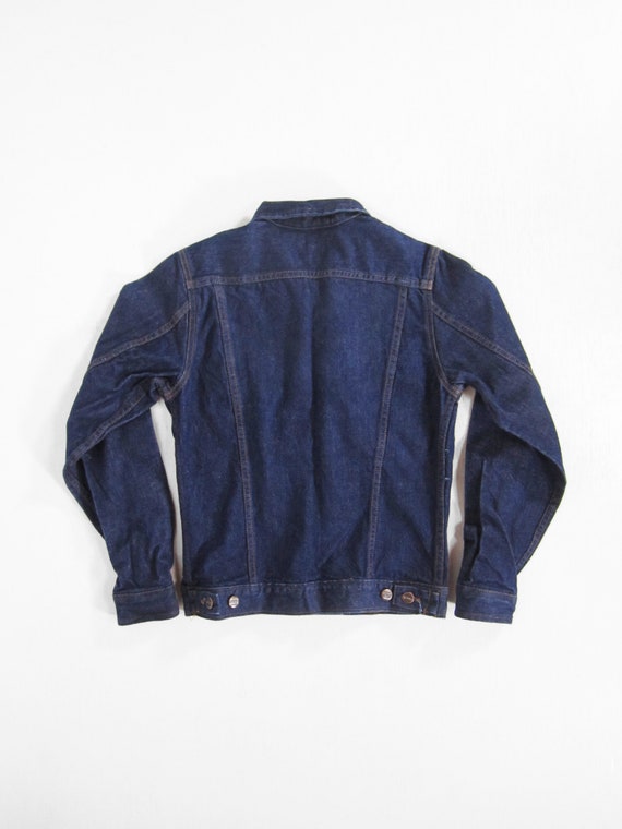 Vintage Dickies Denim Jacket 90s Dark Wash - Wome… - image 7