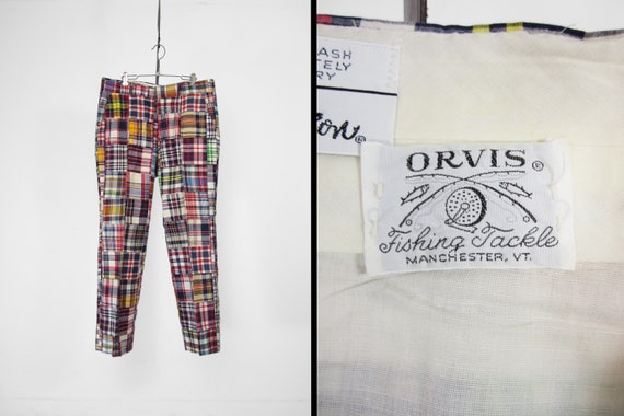 Vintage Orvis Madras Pants India Madras Patchwork