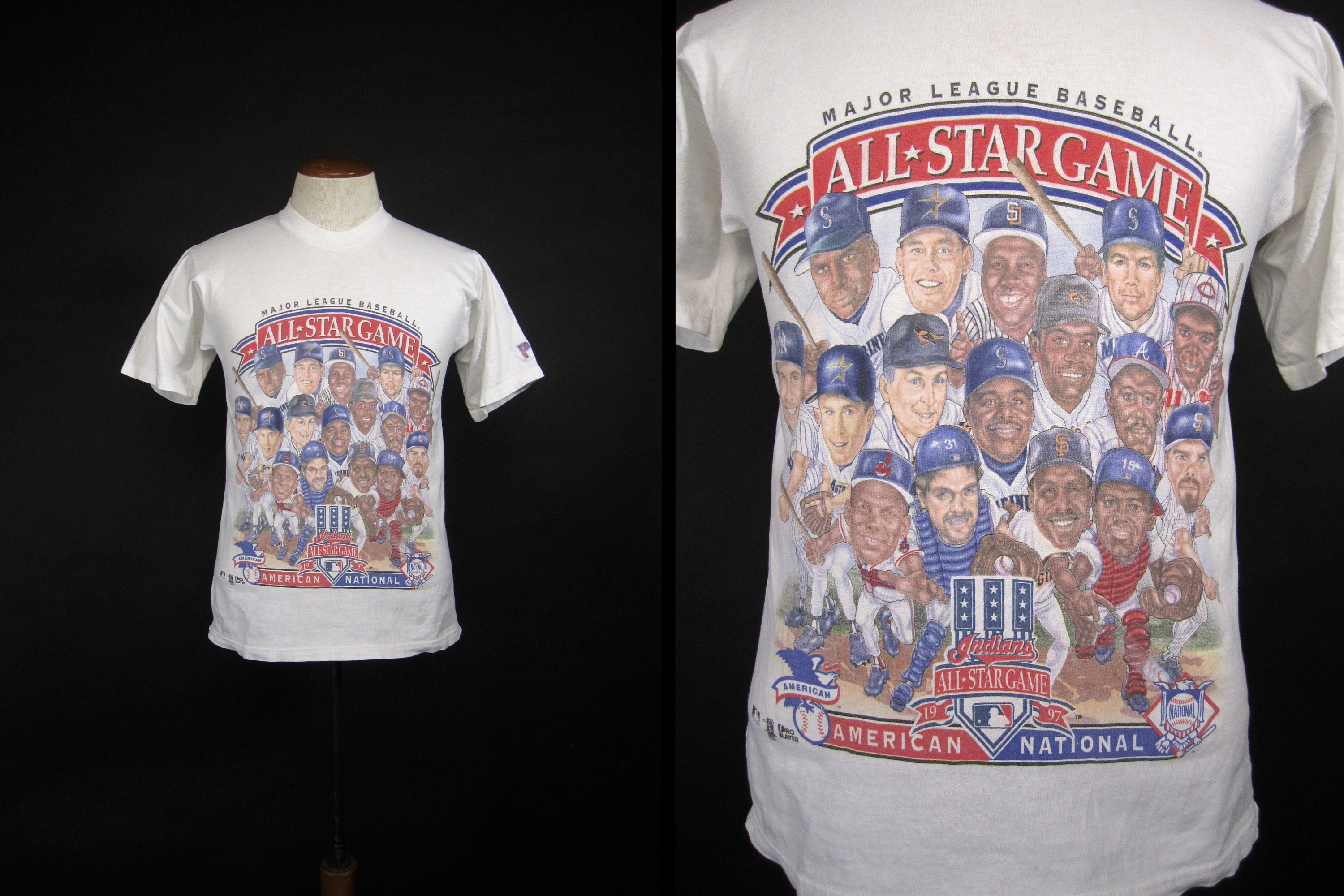 Men's Fanatics Branded White 2021 MLB All-Star Game Vertical T-Shirt