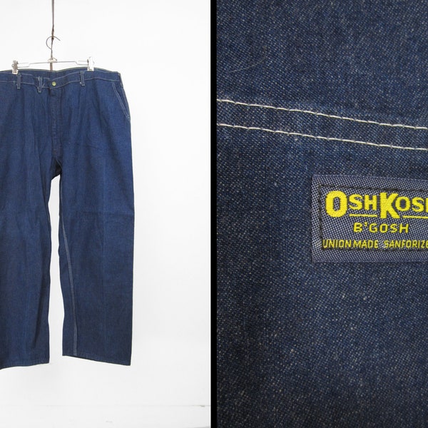 vintage Oshkosh Dungarees Pantalon de peintre Denim Carpenter Jeans Workwear - 42 / 44 x 29