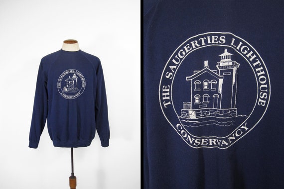 Saugerties Lighthouse Sweatshirt Vintage 80s NY R… - image 1