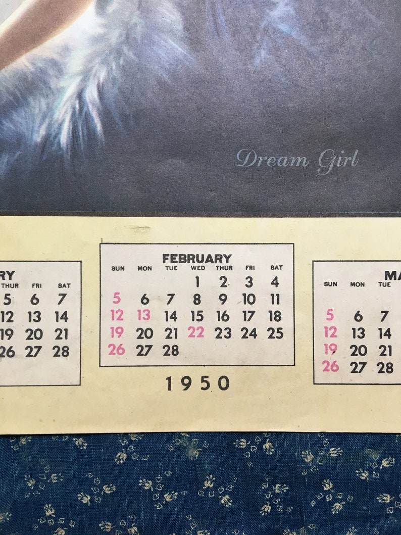 Vintage Walt Otto Pinup Advertising Calendar 1950 Salesman Etsy