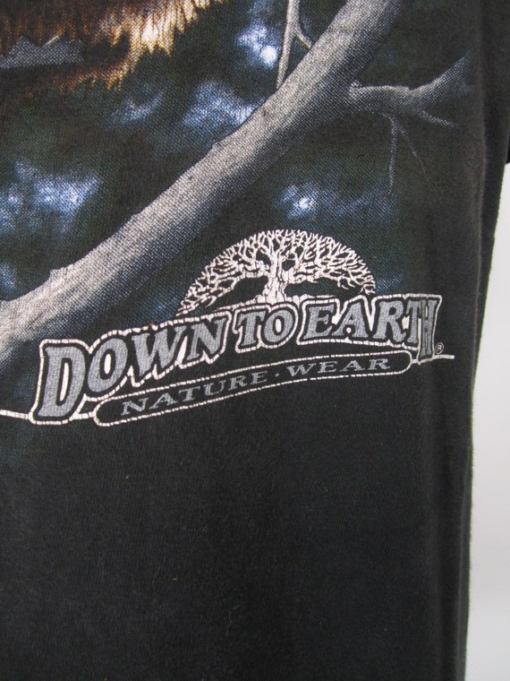Vintage Harley Raccoon T-shirt 3D Emblem Down To … - image 5