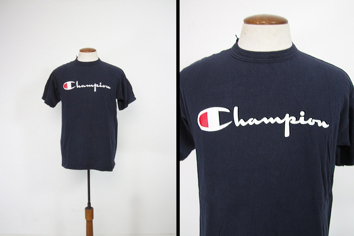 90'S Champion One Point Logo T-shirt Made in USA Men's XL Vintage /eaa471881