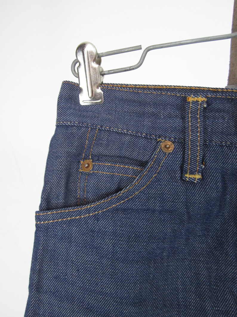 Vintage Levi's Shorts 70s Denim Cutoff Blue Jean Shorts Youth Size Medium image 3