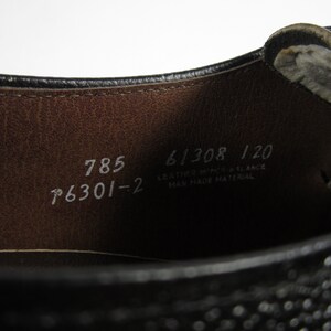 Vintage Monk Strap Shoes NOS Black Leather Montgomery Ward Size 9 E image 8