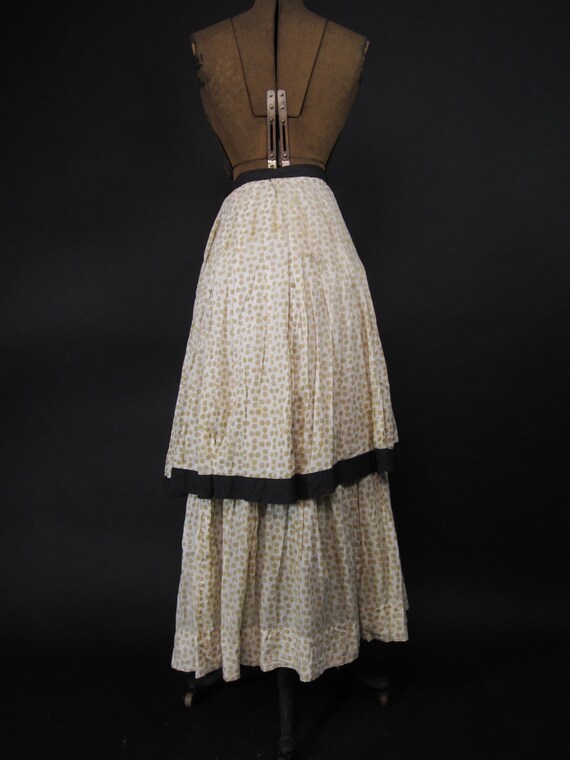 Victorian Polka Dot Petticoat Brown Black Layered Cot… Gem