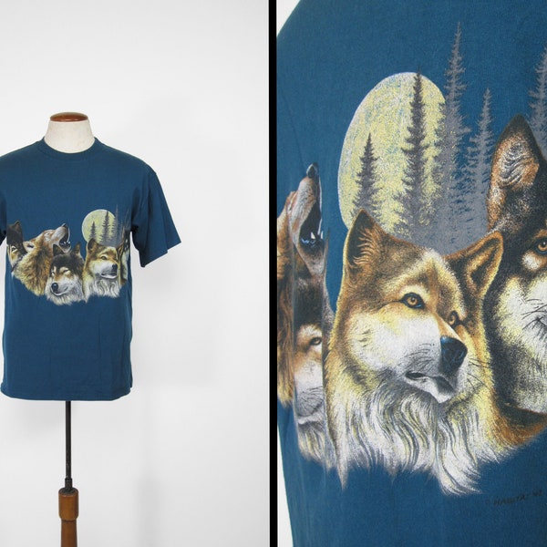 Vintage Wolf Shirt - Etsy