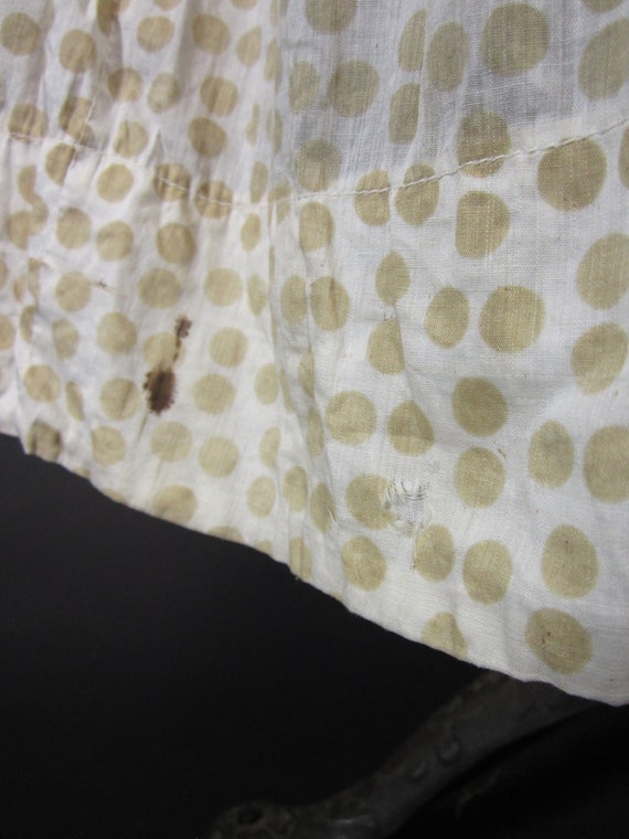 Victorian Polka Dot Petticoat Brown Black Layered Cot Gem Victorian Polka Dot Petticoat Brown Black Layered Cot Gem