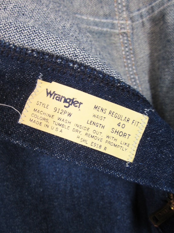 Vintage Wrangler Jeans Dark Wash Denim Made in USA 39 X 30 - Etsy Finland