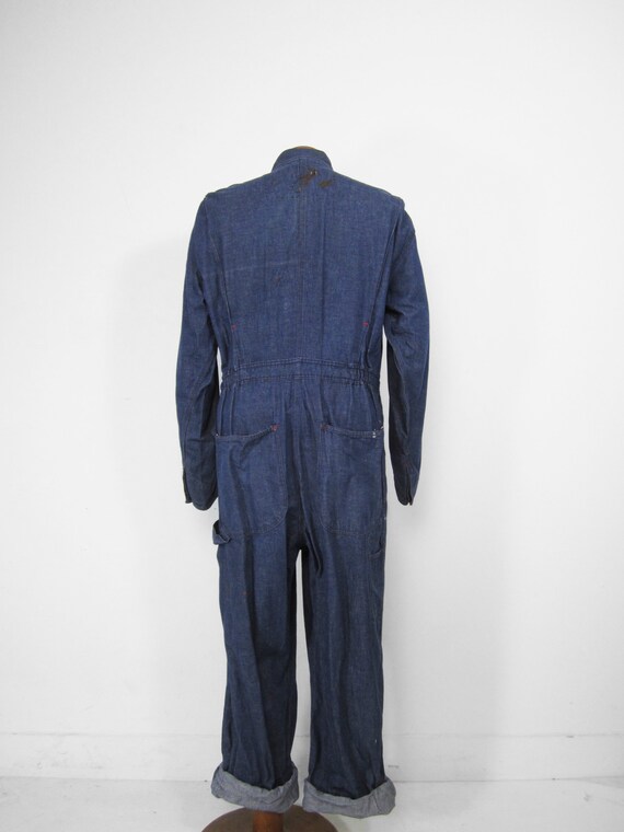Vintage Penneys Big Mac Denim Coveralls Blue Indigo B… - Gem