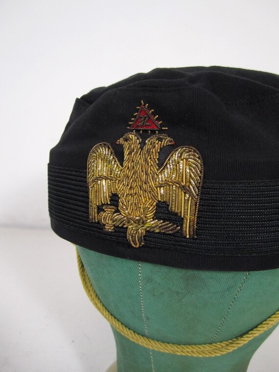 ビンテージ秘密結社フリーメイソン32階級ハット帽子USAアンティーク
