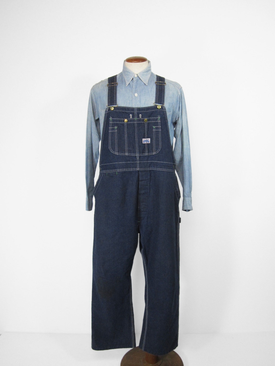 Vintage Big Smith Overalls Denim Work Bibs Made in USA Etsy
