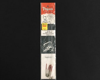 Vintage Pequea Snelled Fishing Hooks Size 4 Carlisle New Old Stock