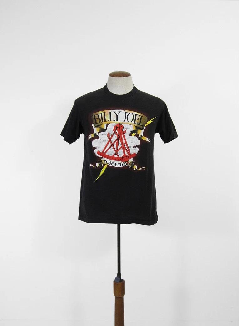 Vintage 80s Billy Joel Storm Front T-shirt on the Good Die