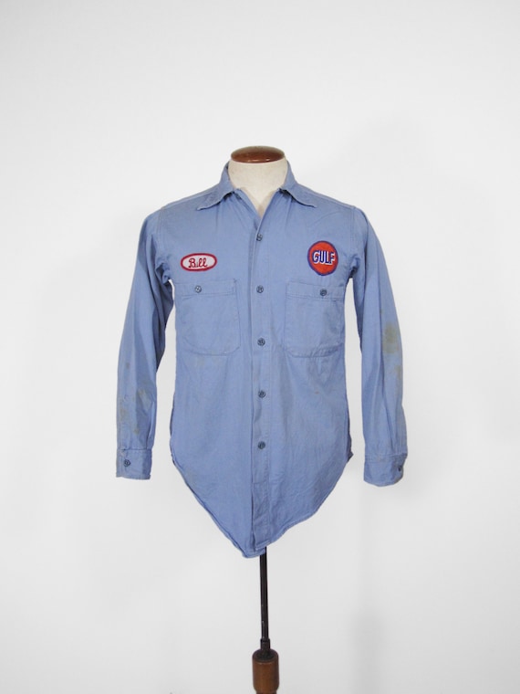 直営店に限定 Work Kole 〜King 1950s Shirt Patch GULF トップス