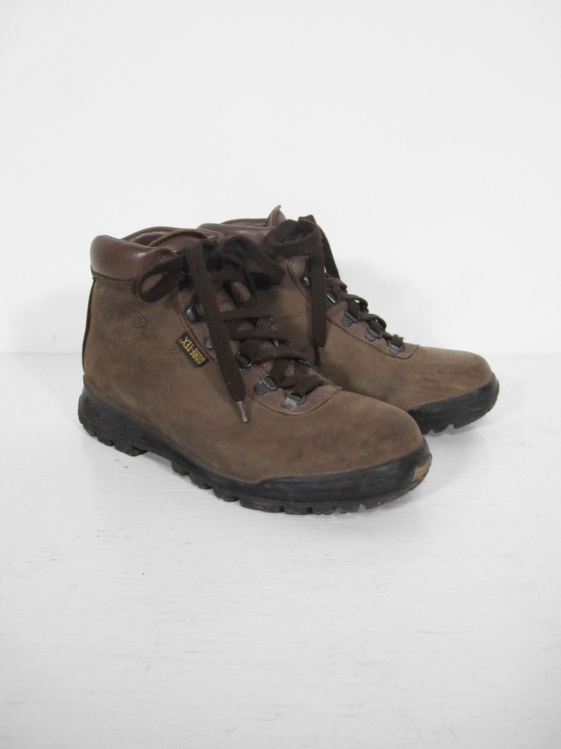 Vintage Vasque Hiking Boots Gore-tex Brown Leather Made in  display picture 1