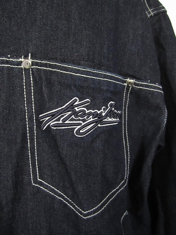 Vintage Karl Kani Denim Jacket Signature 90s Hip … - image 4