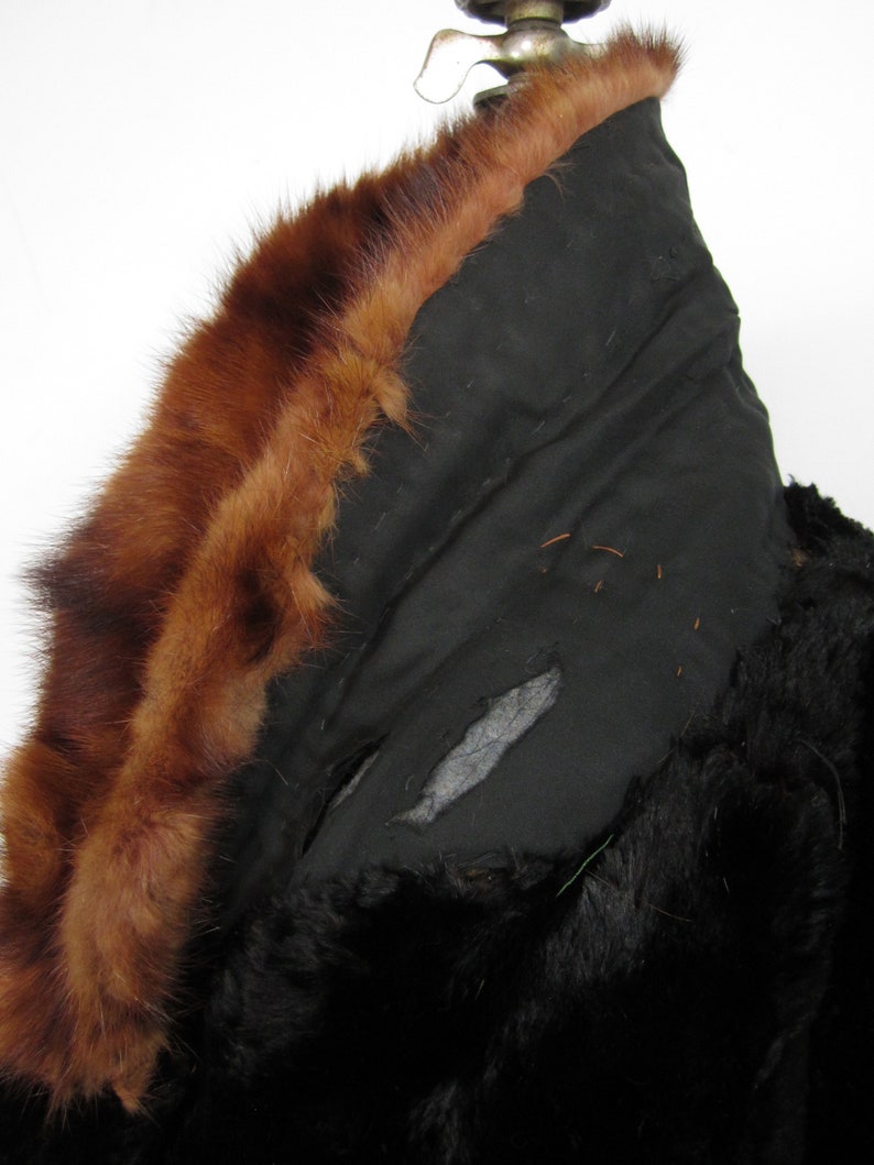 Vintage 1930s Hudson Seal Fur Coat Baum Marten Shawl Collar Etsy