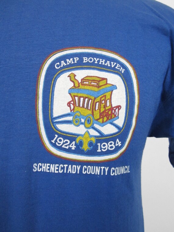 Vintage Camp Boyhaven T-shirt Boy Scout Schenecta… - image 3