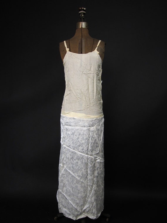 Vintage 30s Wedding Dress Art Deco Two Piece Ivor… - image 8