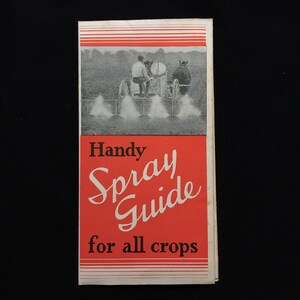 Vintage 1930s Farm Ad Bowker&#39;s Pyrox Crop Spraying Guide Advertisement