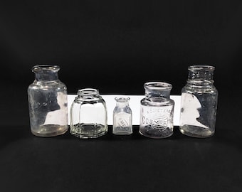 Vintage Ink Bottles Lot of 5 Cosmoline Sanford's Ames