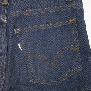 Vintage Levi's Shorts 70s Denim Cutoff Blue Jean Shorts Youth Size Medium image 5