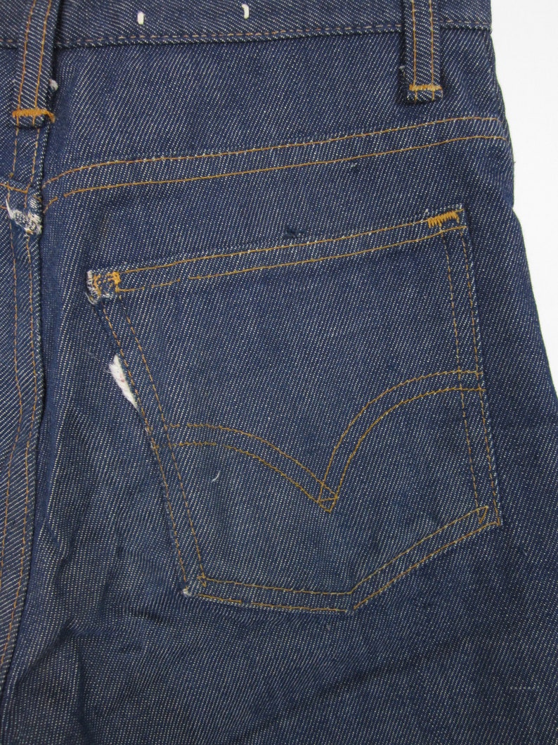 Vintage Levi's Shorts 70s Denim Cutoff Blue Jean Shorts Youth Size Medium image 5